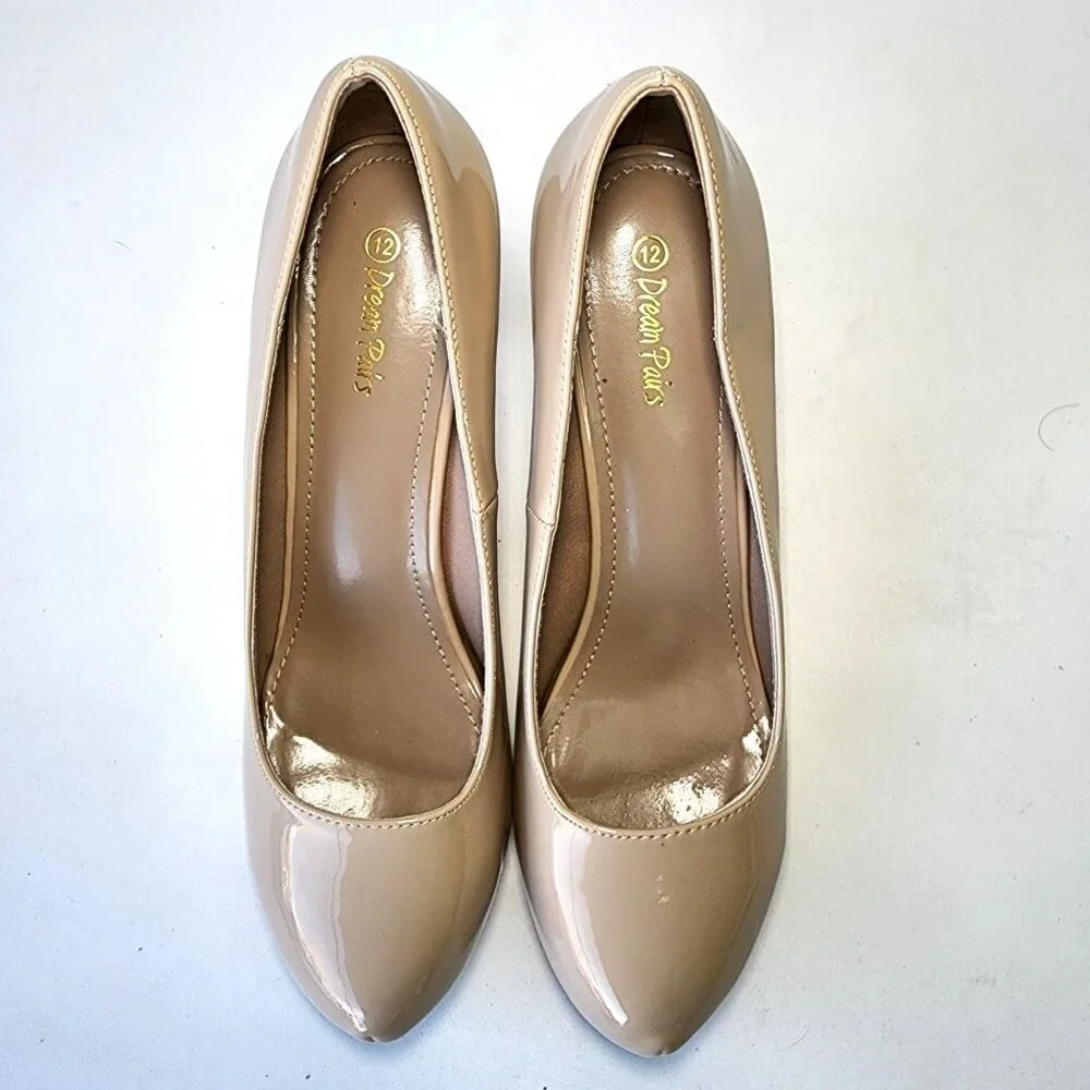Dream Pair Beige Heels Unisex Beige Heels Size Women 12
